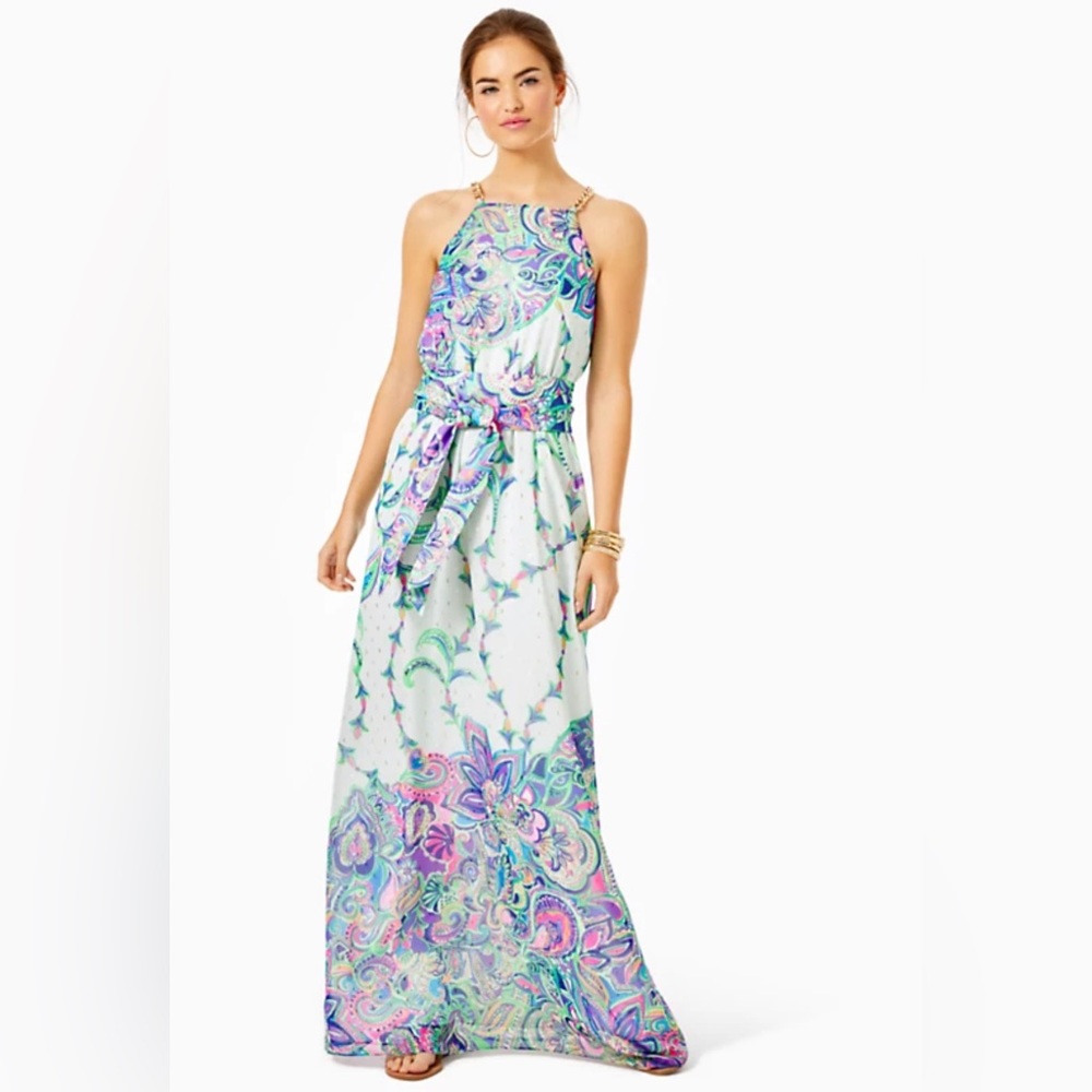 Lilly Pulitzer Tiera Maxi dress size Large NWT
